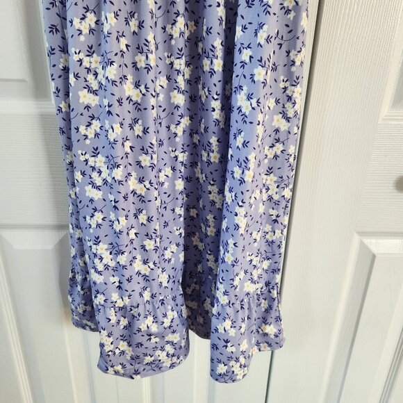 Coolmee Purple Short Sleeve Floral Summer Dress - Picture 11 of 12